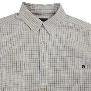 Marmot Shirt Mens Size Large Tan Plaid Button Up Casual Short Sleeve Outdoor